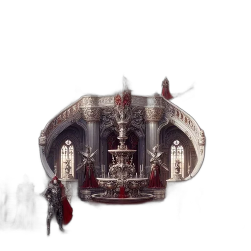 crown, hat, sword, staff, concept art, fantasy art, watercolor, pixel art transparent PNG cut-out