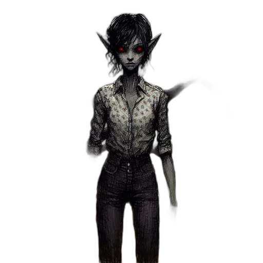 staff, creature, mask, jacket, concept art, fantasy art, comic book art, pixel art transparent PNG cut-out