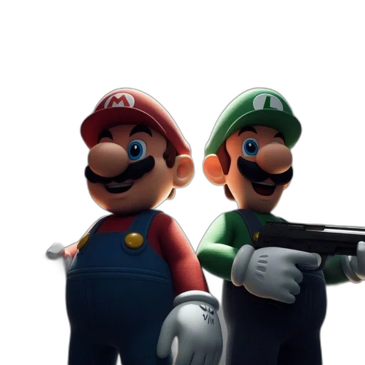 weapon, mask, 3d render, concept art, pixel art, dimly, lit, room transparent PNG cut-out