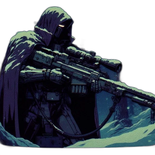 weapon, jacket, sword, shoes, concept art, comic book art, cyberpunk, pixel art transparent PNG cut-out