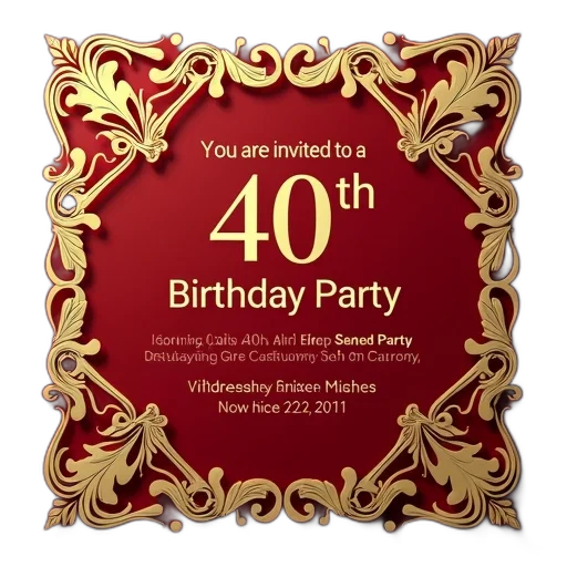 3d render, second, image, close-up, invitation, card, first, features transparent PNG cut-out