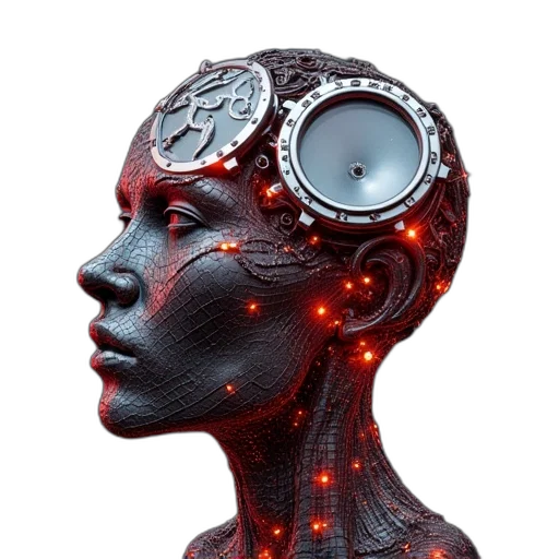 robot, mask, face, jewelry transparent PNG cut-out