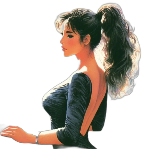dress, jewelry, hair, face, photorealistic, concept art, oil painting, fantasy art transparent PNG cut-out