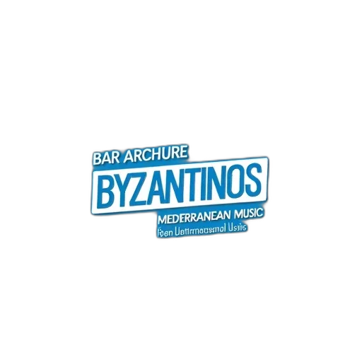 3d render, image, features, stylized, logo, byzantinos, radio, mediterranean transparent PNG cut-out