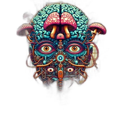 mask, face, creature, robot, concept art, fantasy art, pixel art, 3d render transparent PNG cut-out