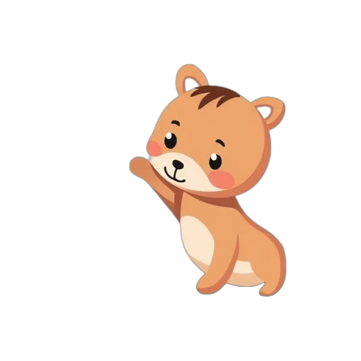 animal, staff, creature, 3d render transparent PNG cut-out