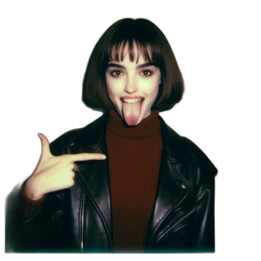 jacket, face, creature, animal, vaporwave, photorealistic, cartoon, concept art transparent PNG cut-out