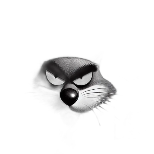 mask, animal, creature, face, pencil sketch, cartoon, concept art, comic book art transparent PNG cut-out
