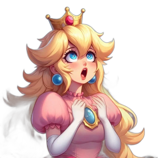 crown, dress, staff, face, pixel art, anime, concept art, fantasy art transparent PNG cut-out