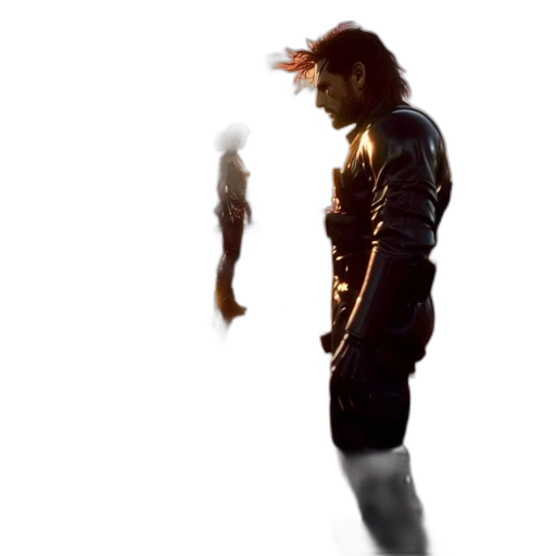 jacket, hair, weapon, creature, concept art, 3d render, photorealistic, comic book art transparent PNG cut-out