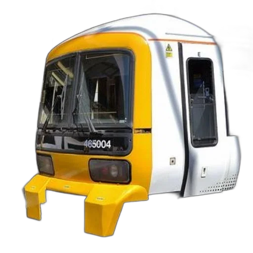 robot, car, 3d render, photorealistic, concept art, yellow, white, train transparent PNG cut-out