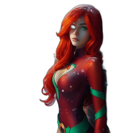 dress, concept art, fantasy art, comic book art, 3d render, outer space, female, figure transparent PNG cut-out