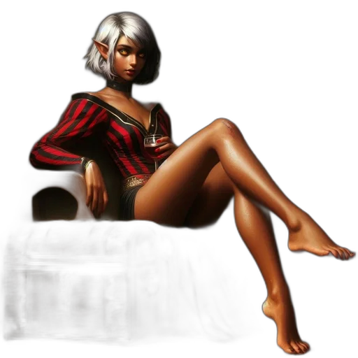 dress, concept art, fantasy art, comic book art, photorealistic, red, dark, elegant transparent PNG cut-out