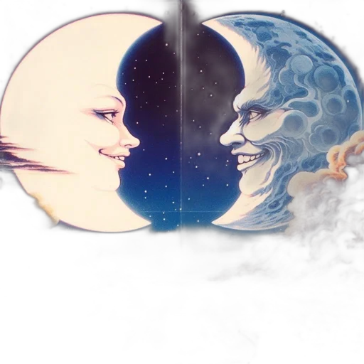 mask, face, fantasy art, concept art, vaporwave, anime, outer space, blue transparent PNG cut-out
