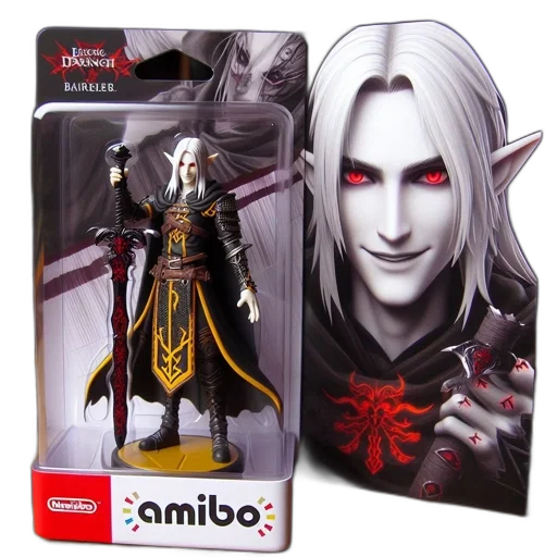 concept art, nintendo, amiibo, figure, alucard, castlevania, displayed, transparent transparent PNG cut-out