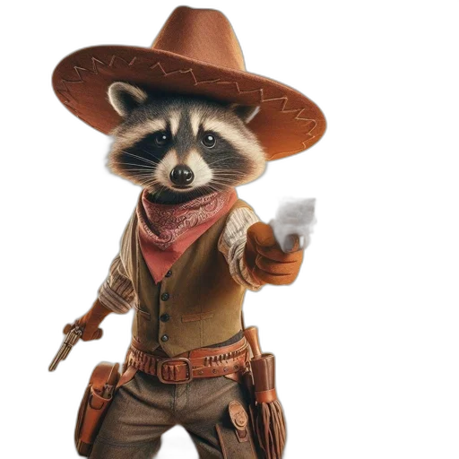 animal, staff, hat, weapon, concept art, photorealistic, 3d render, comic book art transparent PNG cut-out