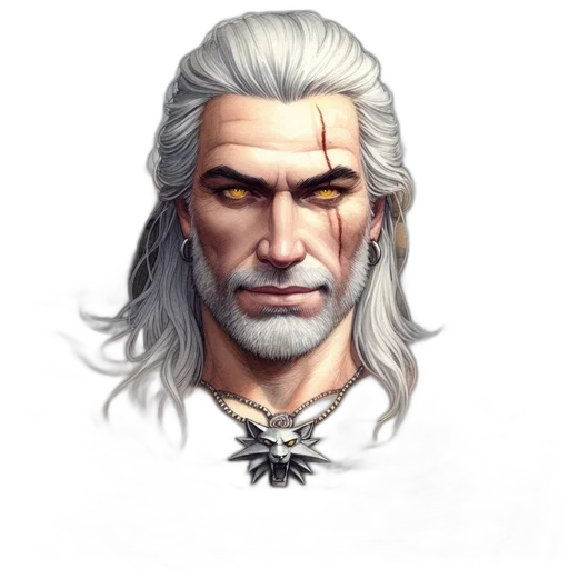 face, staff, dragon, hair, fantasy art, concept art, photorealistic, 3d render transparent PNG cut-out