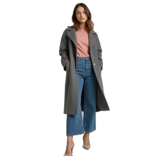 jacket, dress, monochrome, blue transparent PNG cut-out