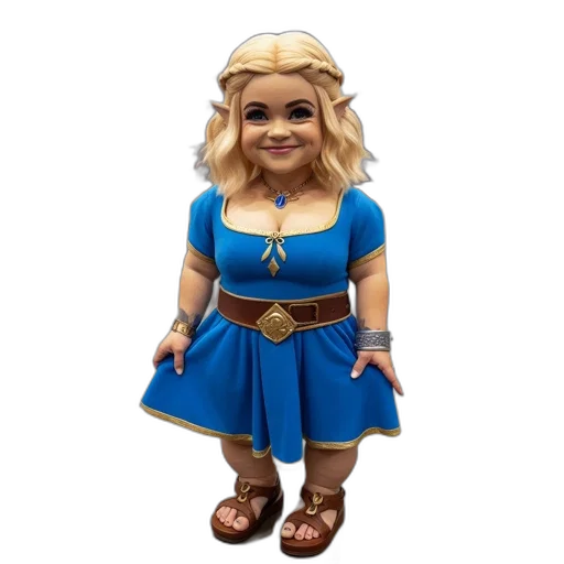 dress, 3d render, concept art, fantasy art, person, dressed, blue, costume transparent PNG cut-out