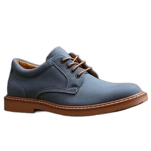 shoes, blue, surom, sued, casual, men, lace, summer transparent PNG cut-out