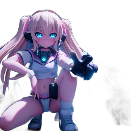 robot, weapon, staff, dragon, 3d render, anime, cyberpunk, concept art transparent PNG cut-out