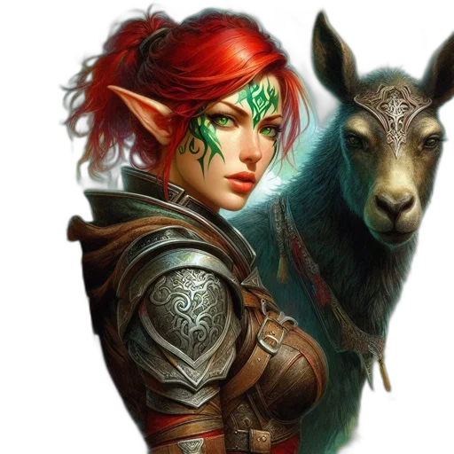 dragon, fantasy art, concept art, photorealistic, comic book art, green, female, character transparent PNG cut-out