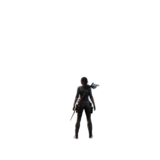 weapon, robot, staff, jacket, 3d render, concept art, pixel art, cyberpunk transparent PNG cut-out