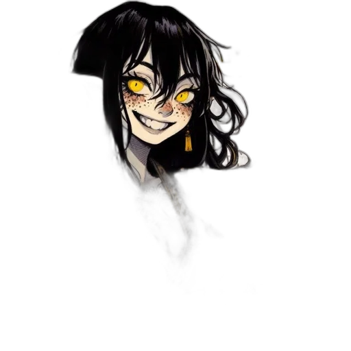 mask, face, creature, staff, concept art, anime, comic book art, cartoon transparent PNG cut-out