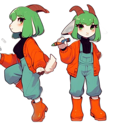 jacket, weapon, creature, staff, concept art, pixel art, anime, 3d render transparent PNG cut-out