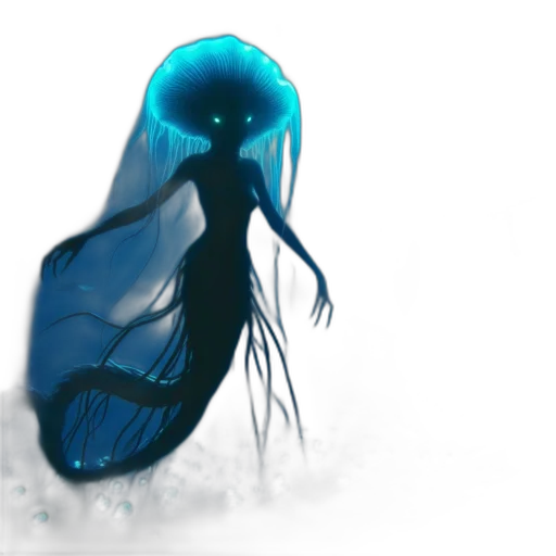 creature, mask, dress, hair, concept art, fantasy art, watercolor, pixel art transparent PNG cut-out