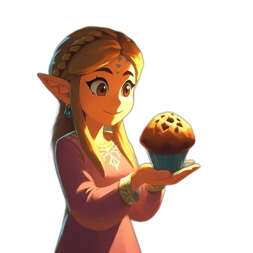 food, staff, dress, crown, concept art, fantasy art, pixel art, 3d render transparent PNG cut-out