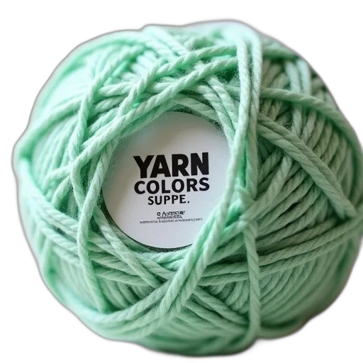 green, neon, pastel, monochrome, close-up, image, ball, yarn transparent PNG cut-out