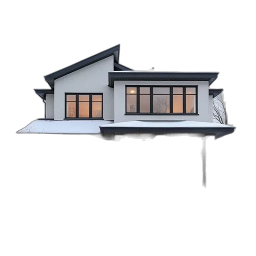 building, umbrella, 3d render, concept art transparent PNG cut-out