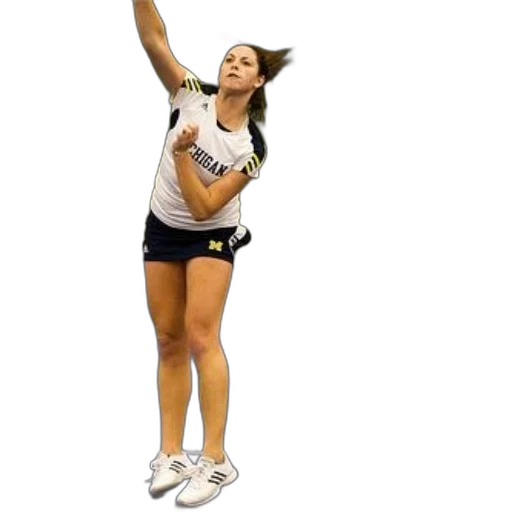staff, female, tennis, player, wearing, michigan, shirt, middle transparent PNG cut-out