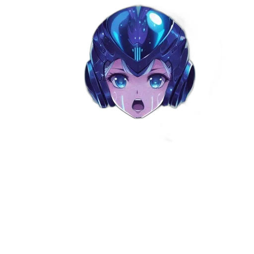 mask, face, robot, weapon, anime, pixel art, vaporwave, concept art transparent PNG cut-out