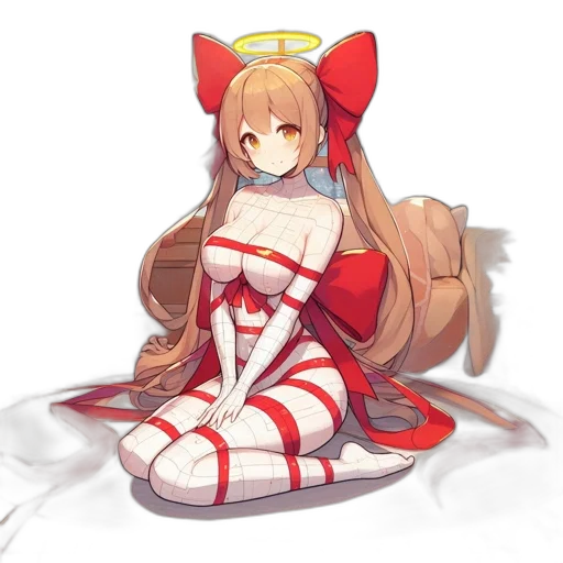 dress, staff, crown, weapon, anime, concept art, pixel art, fantasy art transparent PNG cut-out