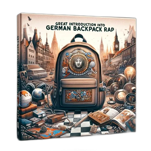 concept art, illustrated, book, cover, displays, backpack, german, cultural transparent PNG cut-out