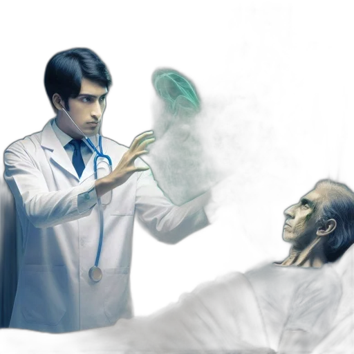 concept art, photorealistic, comic book art, fantasy art, fog, outer space, dimly, lit transparent PNG cut-out
