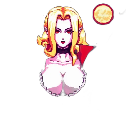 staff, pixel art, comic book art, concept art, anime, red, colorful, pixel transparent PNG cut-out