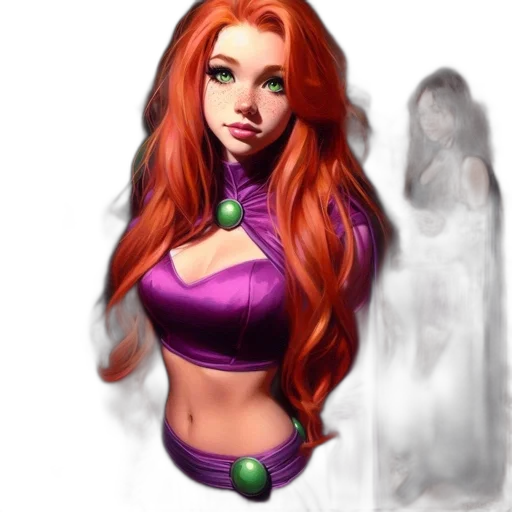 dress, fantasy art, concept art, comic book art, photorealistic, illustration, features, vibrant transparent PNG cut-out
