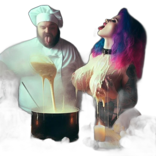 concept art, fantasy art, watercolor, vaporwave, fire, outer space, dimly, lit transparent PNG cut-out