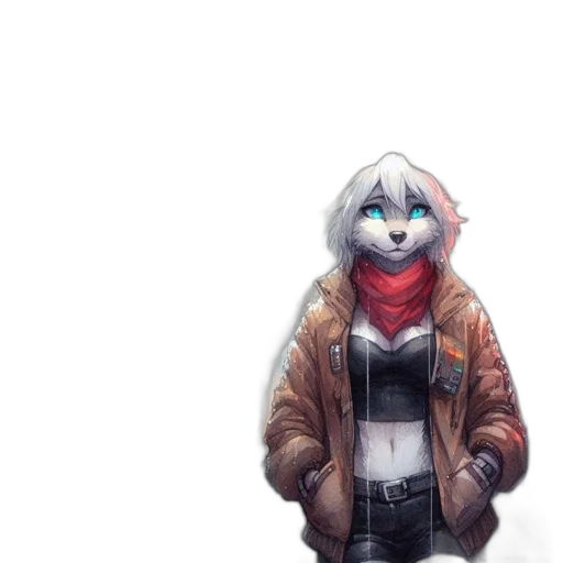 jacket, robot, face, mask, concept art, pixel art, cyberpunk, fantasy art transparent PNG cut-out