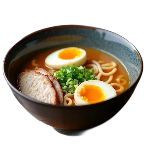 food, weapon, photorealistic, 3d render, bowl, ramen, two, halves transparent PNG cut-out