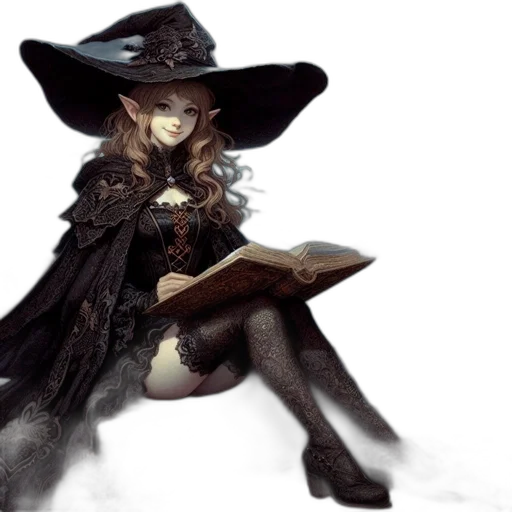 hat, dress, mask, staff transparent PNG cut-out