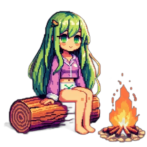 furniture, staff, pixel art, anime, fantasy art, concept art, fire, forest transparent PNG cut-out