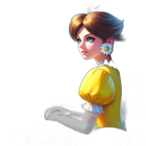 dress, crown, staff, face, concept art, 3d render, photorealistic, fantasy art transparent PNG cut-out