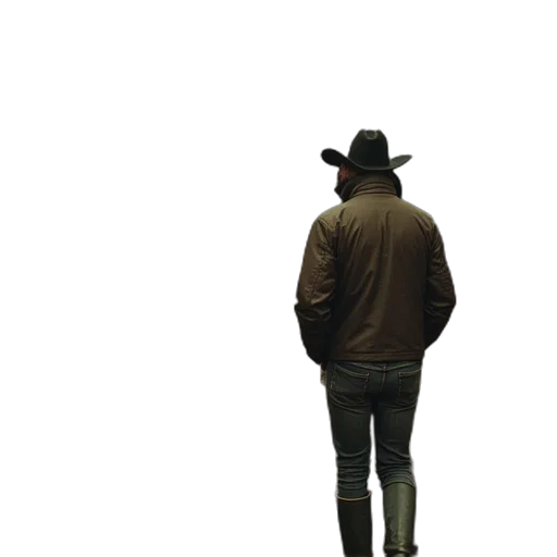 hat, jacket, staff, animal transparent PNG cut-out