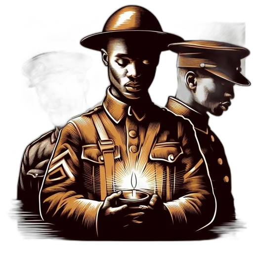 staff, concept art, comic book art, photorealistic, watercolor, three, african-american, men transparent PNG cut-out