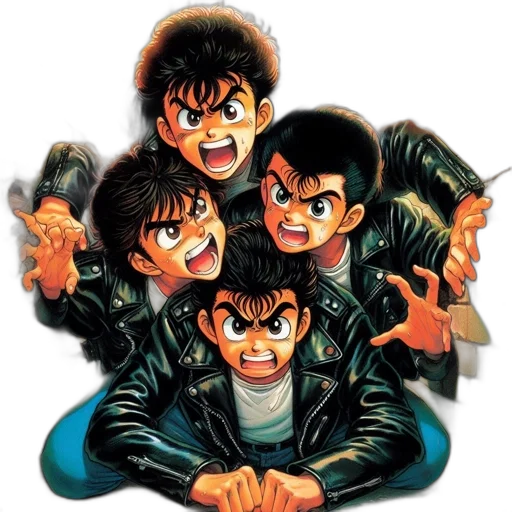 jacket, comic book art, concept art, anime, cartoon, fire, ensemble, anthropomorphic transparent PNG cut-out
