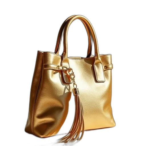 jewelry, 3d render, photorealistic, golden, earth tones, gold, handbag, small transparent PNG cut-out
